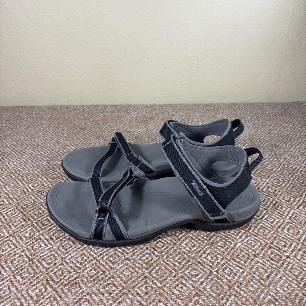TEVA Women’s VERRA SANDALS Black Sz 10 Hiking Camping Outdoor Casual Comfy EUC - Picture 3 of 6